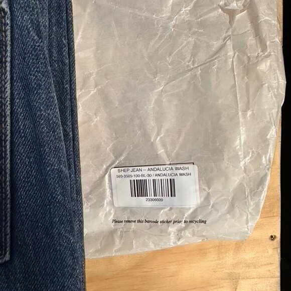 DOEN Shep Jean Andalucia Wash 30 NWT - Picture 5 of 6